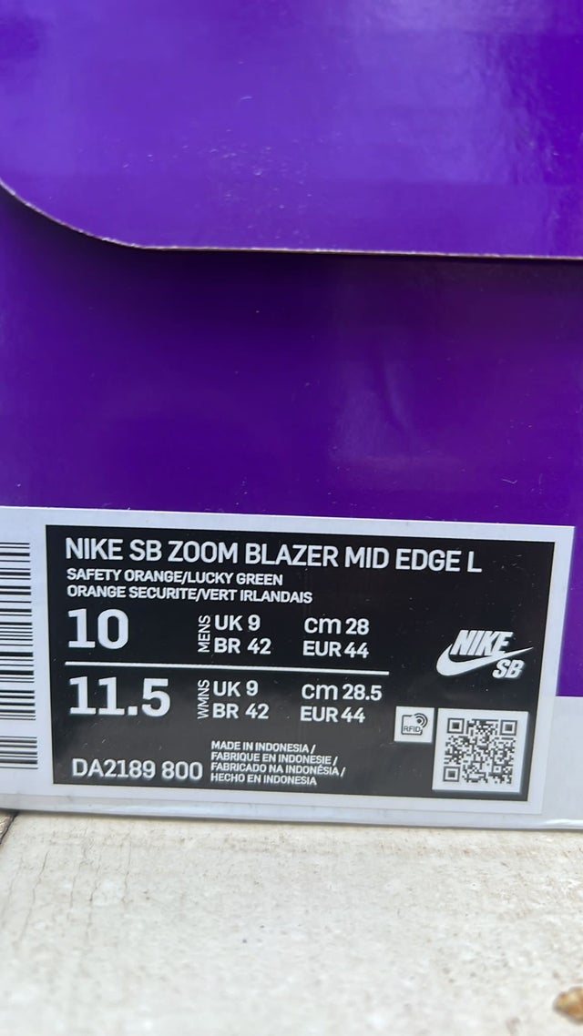 NIKE SB ZOOM BLAZER MID EDGE (limited edition)