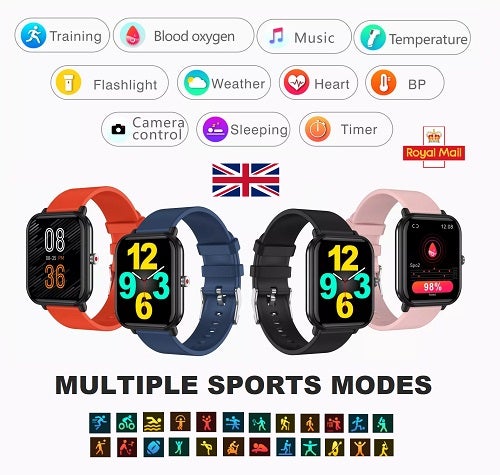 Smartwatch Fitness Tracker Man Woma NEW 2022 Black