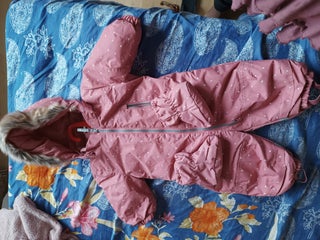 baby snow suit and shoes